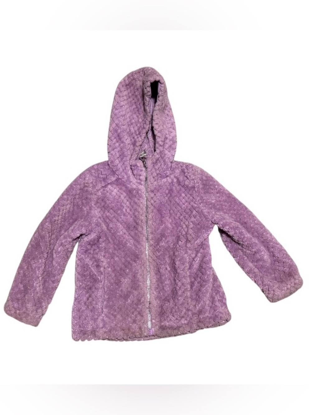 Kids Lavendar Hooded Zip Jacket